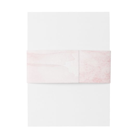 Spring Pinks Waterverf Floral Wedding Collectie Uitnodigingen Wikkel (Achterkant Voorbeeld)