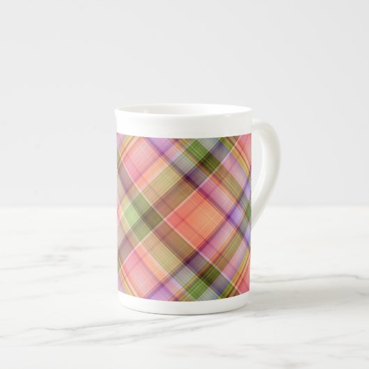 Spring Plaid Espresso Mok (Voorkant rechts)