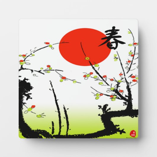 Spring Plaque Fotoplaat (Voorkant)