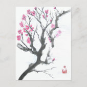 Spring Plum Blossom Branch Briefkaart (Voorkant)