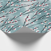 Spring Plum Blossom Floral Pattern Cadeaupapier (Hoek)