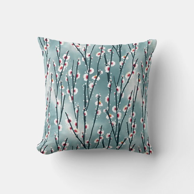 Spring Plum Blossom Floral Pattern Kussen (Voorkant)