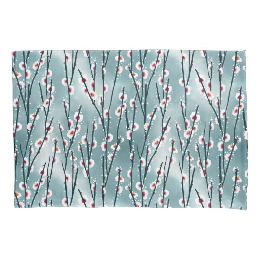 Spring Plum Blossom Floral Pattern Kussensloop (Voorkant)