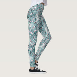 Spring Plum Blossom Floral Pattern Leggings