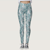 Spring Plum Blossom Floral Pattern Leggings (Voorkant)