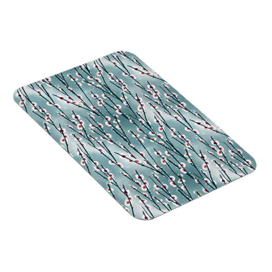 Spring Plum Blossom Floral Pattern Magneet (Rechterzijde)