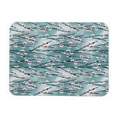 Spring Plum Blossom Floral Pattern Magneet (Horizontaal)