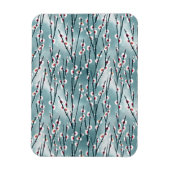Spring Plum Blossom Floral Pattern Magneet (Verticaal)