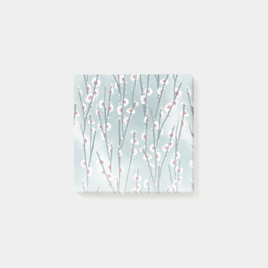 Spring Plum Blossom Floral Pattern Post-it® Notes (Voorkant)