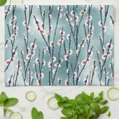 Spring Plum Blossom Floral Pattern Theedoek (Gevouwen)