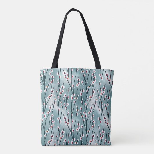 Spring Plum Blossom Floral Pattern Tote Bag (Achterkant)