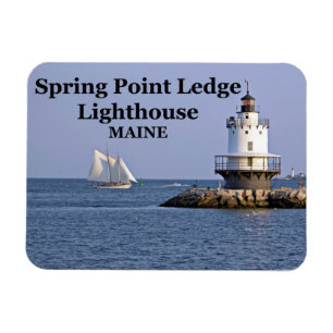 Spring Point Ledge Lighthouse, fotomagneet Magneet