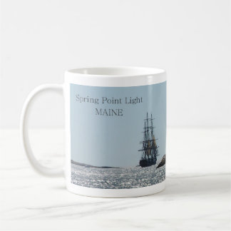 Spring Point Licht Lang Schip Zeilen Door..... Koffiemok