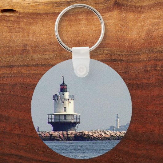 Spring Point Light en Portland Head Light Sleutelhanger (Voorkant)