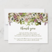 Spring Poppies Bedankt voor je sympathiekaart (Voorkant)