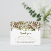 Spring Poppies Bedankt voor je sympathiekaart (Staand voorkant)