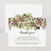 Spring Poppies Bedankt voor je sympathiekaart (Voorkant / Achterkant)