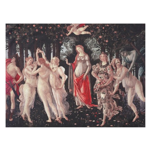 Spring Primavera Sandro Botticelli Renaissance Tafelkleed (Voorkant (Horizontaal))