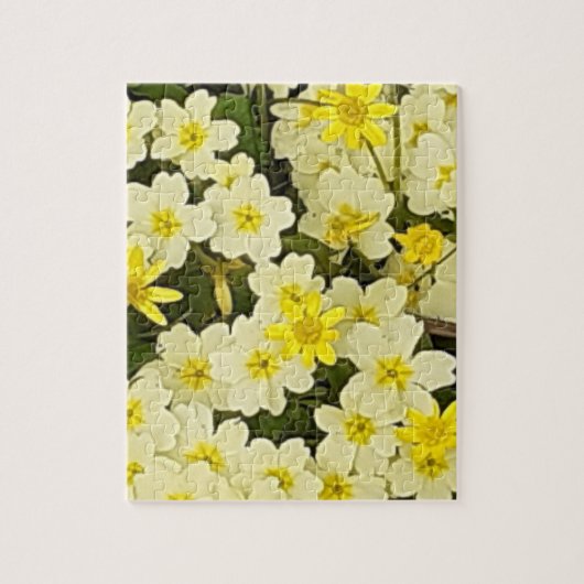 Spring Primroses Jigzaag Puzzle Legpuzzel (Verticaal)