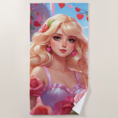 Spring prinses strandlaken (Voorkant)