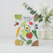 Spring Produce Guide  Briefkaart (Staand voorkant)