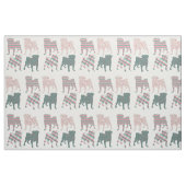 Spring Pugs - Silhouette Stof (Fat Quarter)