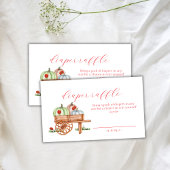 Spring Pumpkin Labybug Luier Raffle Baby shower Informatiekaartje