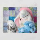 Spring Puppy Love Briefkaart (Voorkant)