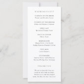 Spring Purple And Pink Wildflowers Wedding Program (Achterkant)