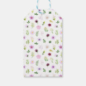 Spring Purple Floral Birthday Party Thank You Cadeaulabel (Achterkant)