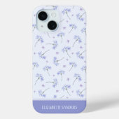 Spring Purple Flowers Pattern Case-Mate iPhone Case (Achterkant)