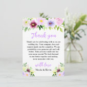 Spring Purple Flowers with Foliage Bedankkaart (Staand voorkant)