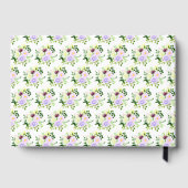 Spring Purple Flowers with Foliage Birthday Gastenboek (Achterkant)