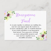 Spring Purple Flowers with Foliage Informatiekaartje (Voorkant)