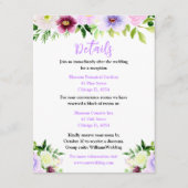 Spring Purple Flowers with Foliage Informatiekaartje (Voorkant)