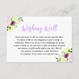 Spring Purple Flowers with Foliage Informatiekaartje