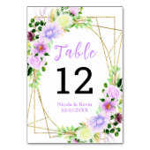 Spring Purple Flowers with Foliage Kaart (Achterkant)