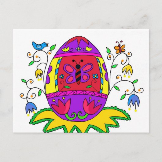 Spring Pysanka Briefkaart (Voorkant)