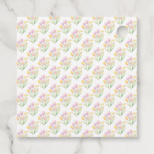 Spring Rabbit Baby Shower Bedankjes Labels (Achterkant)