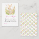 Spring Rabbit Baby shower Informatiekaartje (Voorkant / Achterkant)