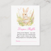 Spring Rabbit Baby shower Informatiekaartje (Voorkant)