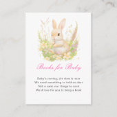 Spring Rabbit Baby shower Informatiekaartje (Voorkant)