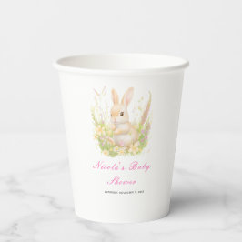 Spring Rabbit Baby shower Papieren Bekers