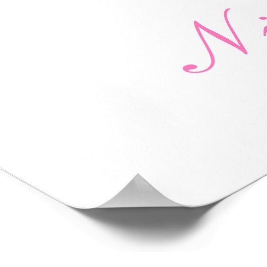 Spring Rabbit Baby shower Poster (Hoek)