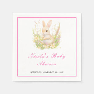 Spring Rabbit Baby shower Servet