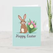 Spring Rabbit Celebration Card Kaart (Voorkant)