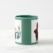 Spring Rabbit Daffodil Art Mok (Midden)