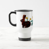 Spring Rabbit Daffodil Art Reisbeker (Links)