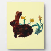 Spring Rabbit Daffodil Fotoplaat (Voorkant)