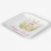 Spring Rabbit Easter Brunch Papieren Bordje (Gebogen)